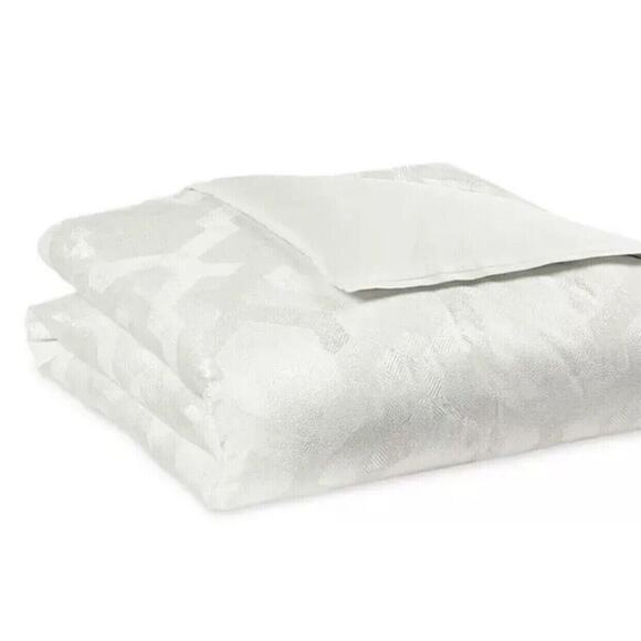 Hudson Park Collection Off White Textured Cotton Blend Full/Queen Duvet Cover - Picture 2 of 5